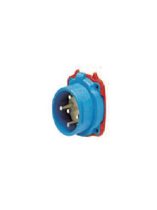Meltric - Meltric 33-38043 DS30 Inlet, Poly, Blue, Size 3, Type 3R, 3P+G, 30A, 480 VAC, 60 Hz