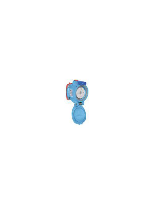 Meltric - Meltric 63-34043 DSN30 Receptacle, Poly, Blue, Size 2, Type 4X & IP69, 3P+G, 30A, 480 VAC, 60 Hz