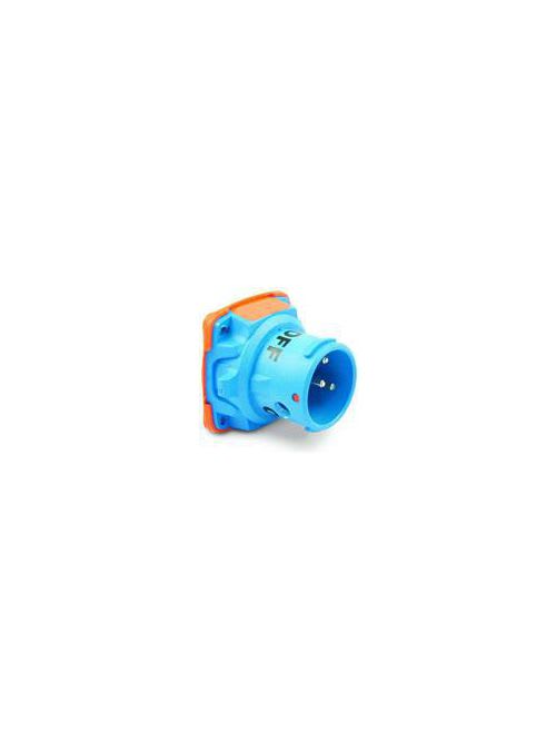 Meltric - Meltric 63-18072 DSN20 Inlet, Poly, Blue, Size 1, Type 4X & IP69, 2P+G, 20A, 250 VAC, 60 Hz