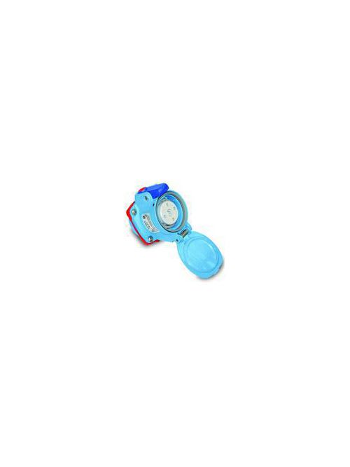 Meltric - Meltric 63-14072 DSN20 Receptacle, Poly, Blue, Size 1, Type 4X & IP69, 2P+G, 20A, 250 VAC, 60 Hz