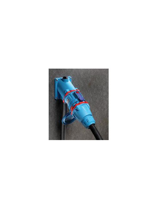 Meltric - Meltric 63-34043-972 DSN30 Receptacle, Poly, Blue, Size 2, Type 4X & IP69, 3P+G, 30A, 480 VAC, 60 Hz
