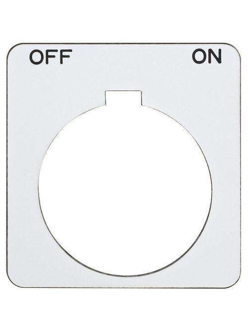 Square-D / Schneider - Square D 9001KN244WP Type K 30 mm Push Button Legend Plate