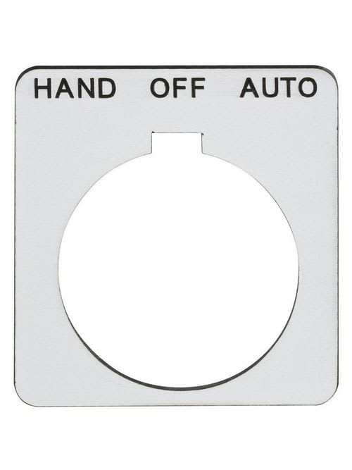 Square-D / Schneider - Square D 9001KN260WP Type K 30 mm Push Button Legend Plate