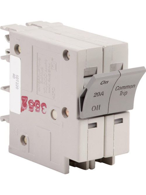 Square-D / Schneider - Square D SDT220 2-Pole 20 Amp 240 Volt Plug-On Miniature Circuit Breaker