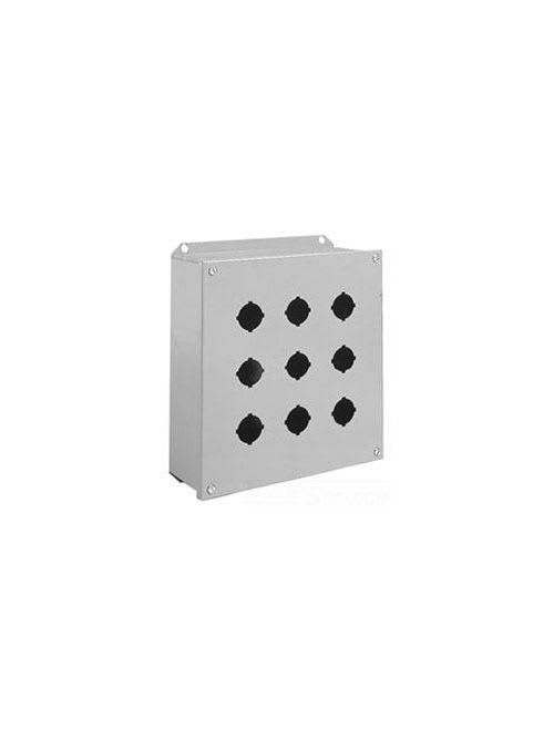 Square-D / Schneider - Square D 9001KYAF9 9.68 x 11.37 x 4.34 Inch NEMA 1/3/13 9-Hole Push Button Control Station Enclosure