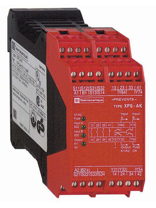 Square-D / Schneider - Square D XPSAK311144P 24 VDC 3NO 4-LED Display Safety Relay Module