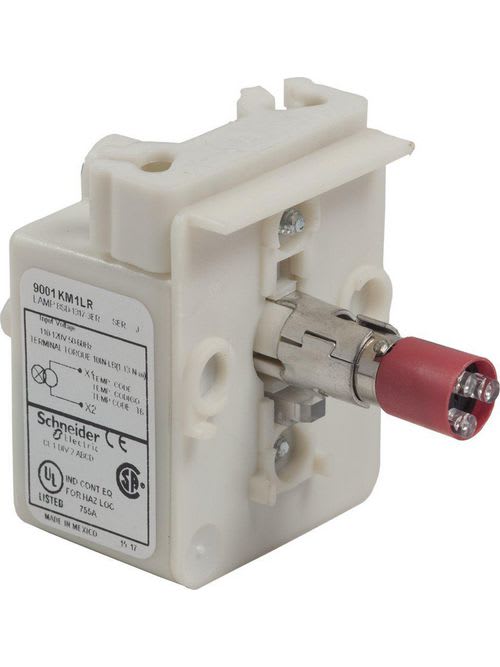 Square-D / Schneider - Square D 9001KM1LR 110 to 120 Volt Red LED 30 mm Push Button Light Module