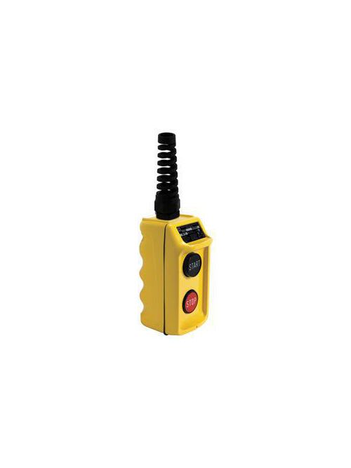Square-D / Schneider - Square D 9001BW96Y 600 VAC/VDC 5 Amp 2NO Yellow Thermoplastic NEMA 1/3/3R/4/4X 2-Button 1-Speed Pendant Station