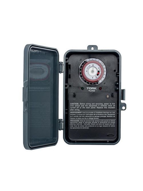 NSi - Tork TU40 120/277 VAC 60 Hz 40 Amp NEMA 3R 24 Hour DPDT Electromechanical Time Switch
