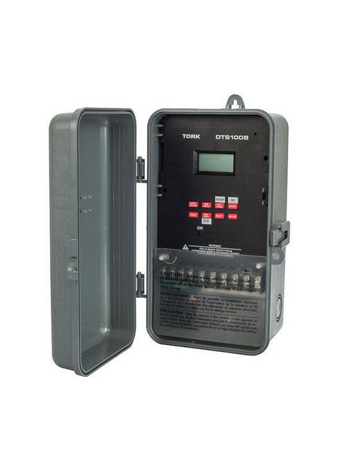 NSi - Tork DTS100B 120/277 VAC 60 Hz 20 Amp 7 Day DPDT 1-Channel Digital Time Switch