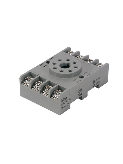 Idec Products - IDEC Corporation SR2P-06 2-Pole 8-Pin Screw Terminal Din Rail Mount Relay Socket