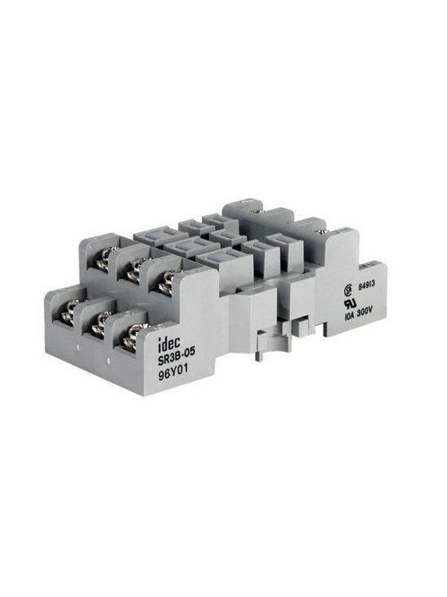 Idec Products - IDEC Corporation SR3B05 3-Pole 11-Blade Screw Terminal Din Rail Mount Relay Socket