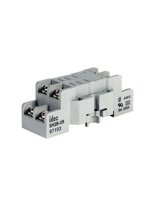 Idec Products - IDEC Corporation SH2B-05 2-Pole 8-Blade Screw Terminal Din Rail Mount Relay Socket