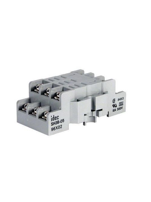 Idec Products - IDEC Corporation SH3B-05 3-Pole 11-Blade Screw Terminal Din Rail Mount Relay Socket