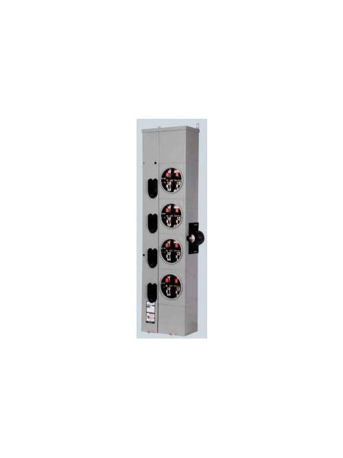 Siemens - Siemens WMM52125RJB Power MOD 3-Phase Incoming 1-Phase Outgoing 125 Amp 5-Position Ringless Horn Bypass Meter Stack