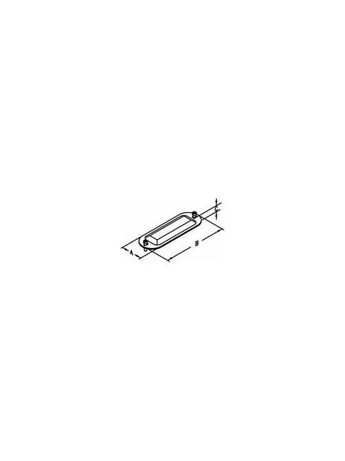 Thomas & Betts Co - Thomas & Betts K75M 3/4 Inch Zinc Plated Malleable Iron Conduit Body Cover