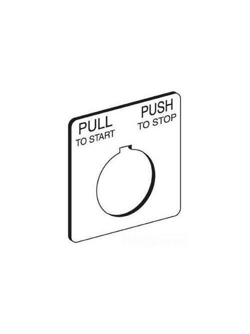 Square-D / Schneider - Square D 9001KN179SP Type K 30 mm Push Button Legend Plate