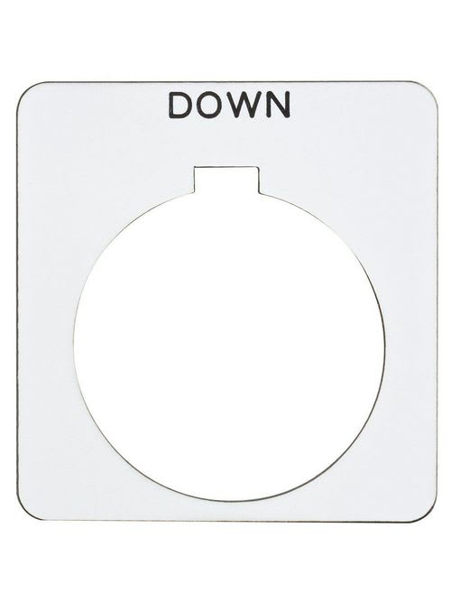 Square-D / Schneider - Square D 9001KN210WP Type K 30 mm Push Button Legend Plate