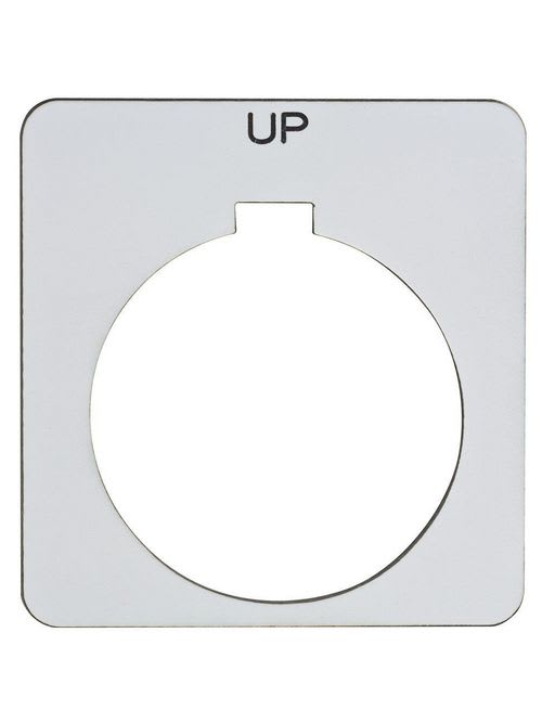 Square-D / Schneider - Square D 9001KN211WP Type K 30 mm Push Button Legend Plate