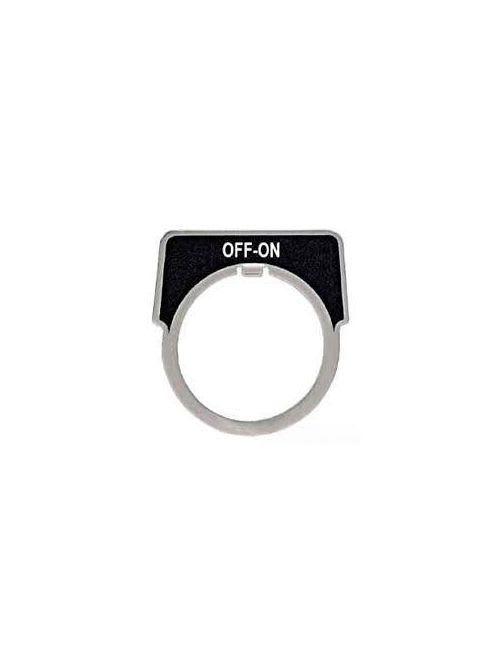Square-D / Schneider - Square D 9001KN240SP 1.75 Inch Plastic Black Hand-Auto Square Push Button Standard Legend Plate