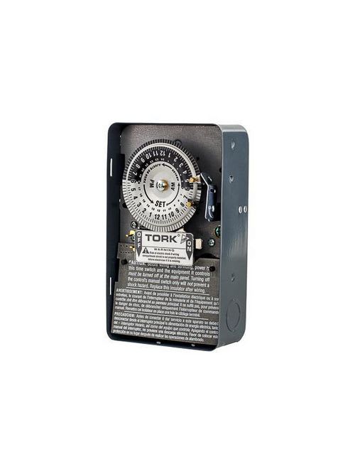 NSi - Tork 1104B 208/277 VAC 60 Hz 40 Amp NEMA 1 24 Hour Metal DPST Electromechanical Time Switch