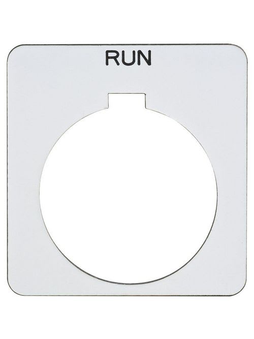 Square-D / Schneider - Square D 9001KN224WP 30 mm Push Button Legend Plate