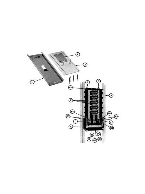 Square-D / Schneider - Square D 8011004601 Panelboard Trim Main Breaker