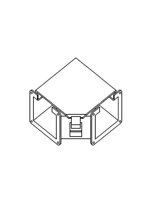 Square-D / Schneider - Square D LJB490LT 4 x 4 Inch NEMA 12 14 Gauge Steel 90 Degrees Top Opening Lay-In Wireway