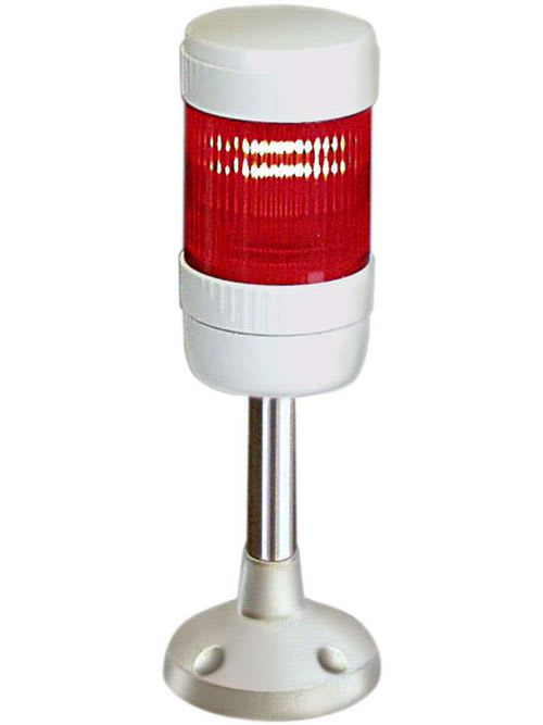 Square-D / Schneider - Square D XVPC34W 50 mm 250 Volt 7 W Red Steady Lens Unit with Off White Clamping Ring