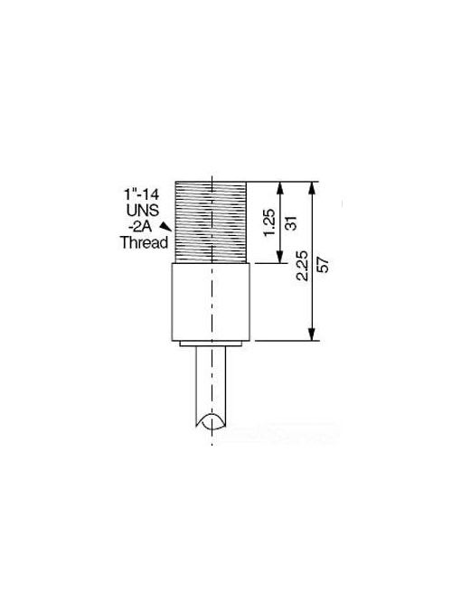 TESENSOR - TEC SGA8072L05 120 VAC 250 VDC 15 VA NO Reed Output Magnet Actuated Proximity Sensor