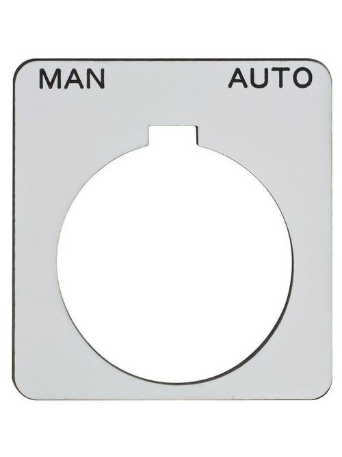 Square-D / Schneider - Square D 9001KN243WP 30 mm Push Button Legend Plate