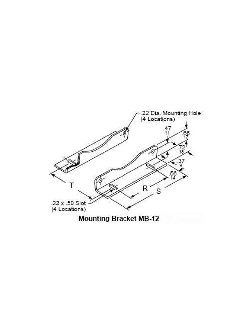 Square-D / Schneider - Square D MB12 3.62 x 0.66 Inch Current Transformer Mounting Bracket