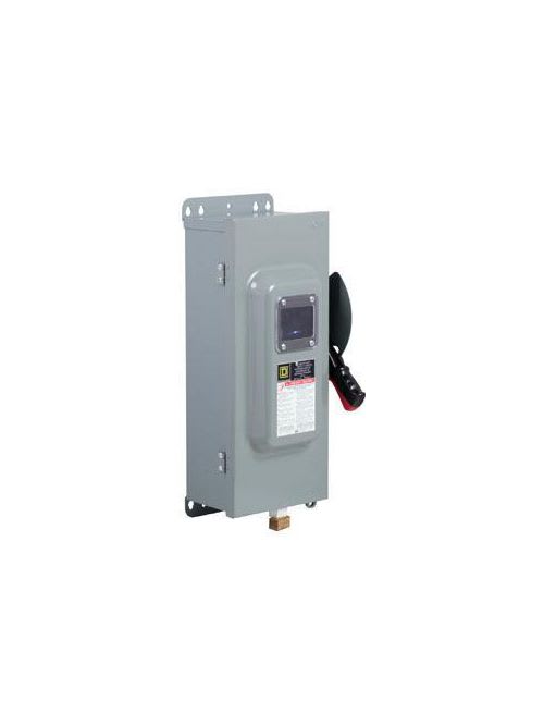 Square-D / Schneider - Square D H362AVW 600 VAC 60 Amp 3-Pole Class H/J/R Fusible Heavy Duty Safety Switch
