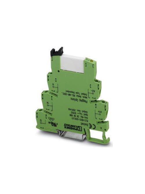 Phoenix Blocks - Phoenix Contact 2966472 24 VDC 9 mA 0.22 W 26 to 14 AWG Din Rail Spring Cage Connection PLC Basic Terminal Block Relay Module