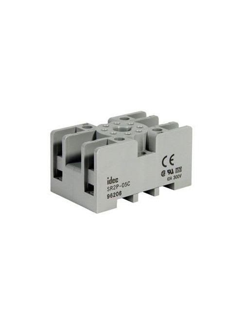 Idec Products - IDEC Corporation SR2P-05C 2-Pole 8-Pin Screw Terminal Din Rail Mount Fingersafe Relay Socket