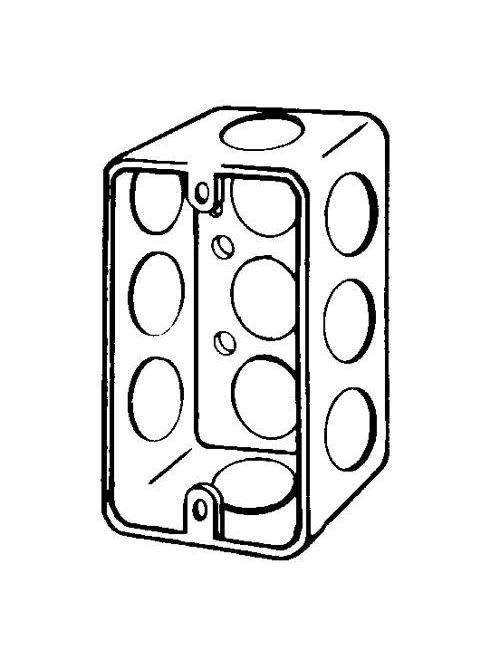 Appleton Electric - Appleton 4SSLS-1/2 4" x 2-1/8" 1-1/2" Deep Steel Drawn Handy Box