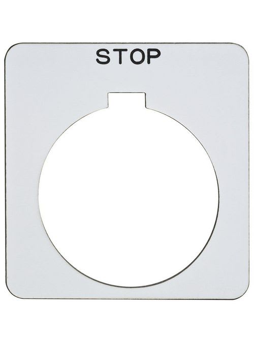 Square-D / Schneider - SQD 9001KN202WP PUSH BUTTON LEGEND