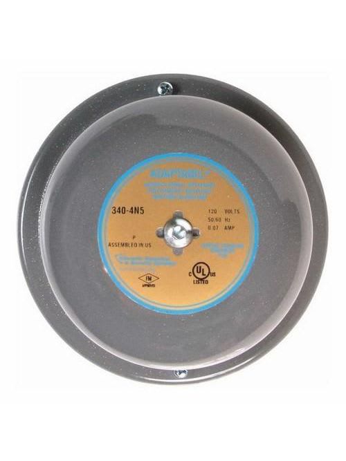 Edwards Signal - Edwards Signaling 340-4N5 4 Inch Gong 120 VAC 0.062 Amp 98 dB Round Vibrating Bell