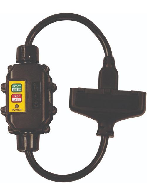 Ericson - Ericson Manufacturing Company XG2-12-2TT SJTW-B GFCI 12/3 AWG 2 Foot Inline Cord with Tri-Tap