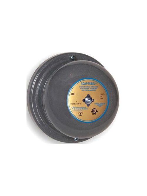 Edwards Signal - Edwards Signaling 340-6N5 6 Inch Gong 120 VAC 0.07 Amp 102 dB Round Vibrating Bell