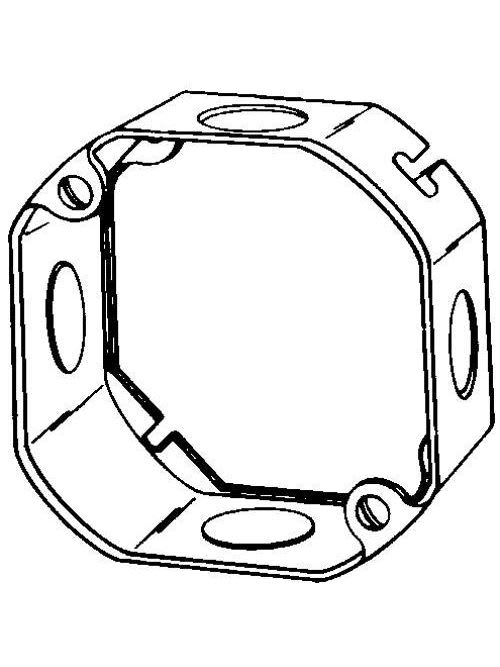 Appleton Electric - Appleton 4OE-1/2 4 x 1-1/2" 15.5 In. Steel Octagon Outlet Box