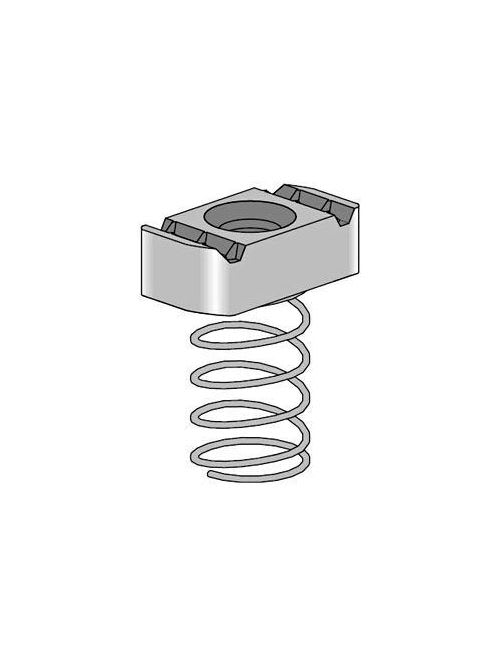 Allied Powerstrut - Power-Strut PS RS 5/16 EG 5/16 Inch Electrogalvanized Channel Clamping Nut with Regular Spring