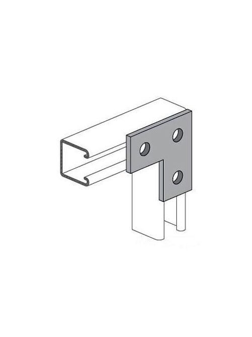 Allied Powerstrut - Power-Strut PS 718 EG Electrogalvanized Channel Flat Angle Plate