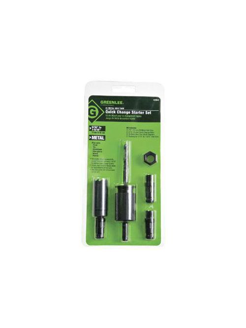 Greenlee Textron - Greenlee 02802 Quick Change Hole Saw Adapter Kit