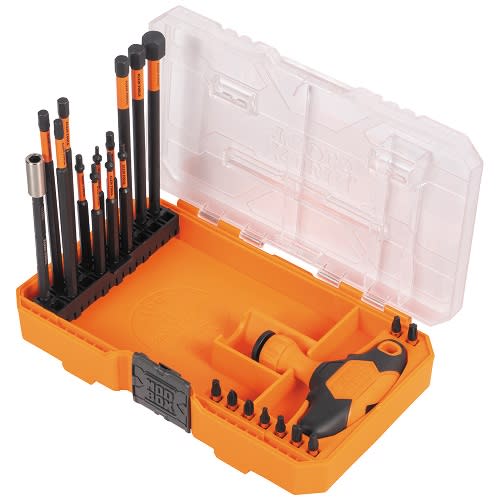 Klein Tool - Klein 33804 ProFlex Impact-Rated Interchangeable Ratcheting T-Handle Set, 23-Piece