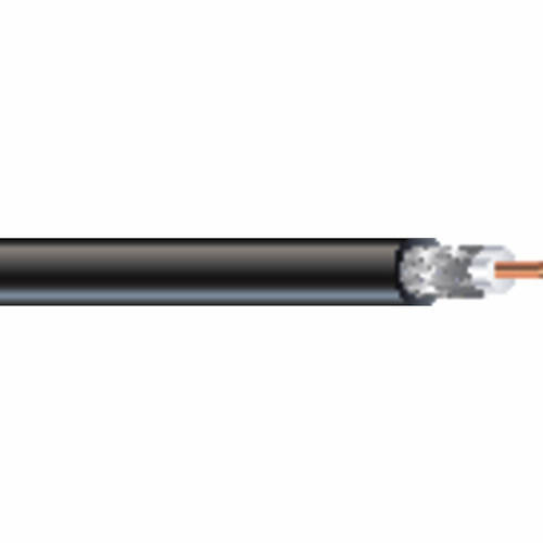 Coleman Cable - Southwire 920034608 RG6 CATV Coax, #18 Copper Clad Steel, Dual Shielded 60% Braid, CM/CL2, Black (1000ft Pull Box)