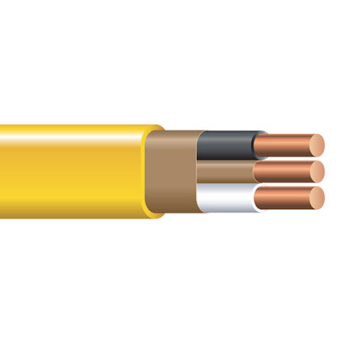 Copper Wire - NM-B 12/2 Copper w/Ground Non-Metallic Sheathed Branch Circuit Cable (250ft Coil)