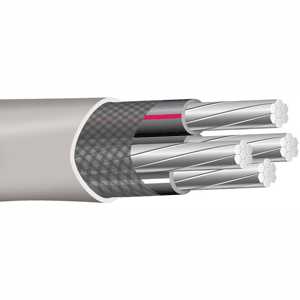 Aluminum Wire - SER 4/0-4/0-4/0 w/Ground Aluminum Round Service Entrance Cable (Cut to Length)