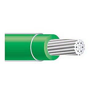 Aluminum Wire - XHHW #2 Stranded GREEN Aluminum Wire (Cut to Length)