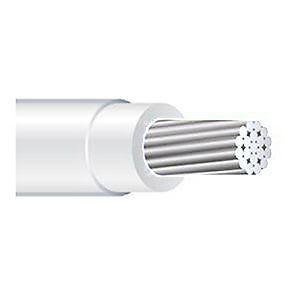 Aluminum Wire - XHHW #2 Stranded WHITE Aluminum Wire (Cut to Length)